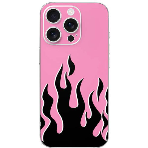 Pink Flames iPhone 16 Pro Skin